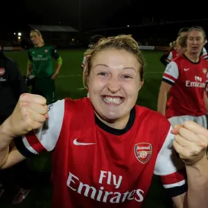 Ellen White (Arsenal) celebrates after the match. Arsenal Ladies 1: 0 Birmingham City Ellen White (Arsenal) celebrates after the match. Arsenal Ladies 1: 0 Birmingham City