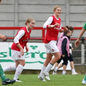 Ellen White and Kim Little: Celebrating a Goal for Arsenal Ladies in UEFA Womens Champions League (9:0 vs ZFK Masinac, 2010) Ellen White and Kim Little: Celebrating a Goal for Arsenal Ladies in UEFA Womens Champions League (9:0 vs ZFK Masinac, 2010)