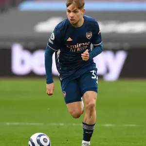 Emile Smith Rowe in Action: West Ham United vs. Arsenal, Premier League 2020-21 Emile Smith Rowe in Action: West Ham United vs. Arsenal, Premier League 2020-21