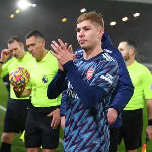 Emile Smith Rowe Applauds Arsenal Fans: Leeds United vs Arsenal, Premier League 2021-22 Emile Smith Rowe Applauds Arsenal Fans: Leeds United vs Arsenal, Premier League 2021-22