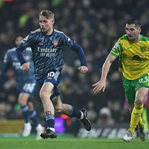 Emile Smith Rowe Clashes with Kenny McLean: Norwich City vs Arsenal, Premier League 2021-22