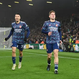 Emile Smith Rowe and Gabriel Martinelli Celebrate Print