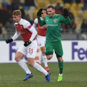 Emile Smith Rowe vs. Oleksandr Skliar: Battle in the Europa League between Vorskla Poltava and Arsenal