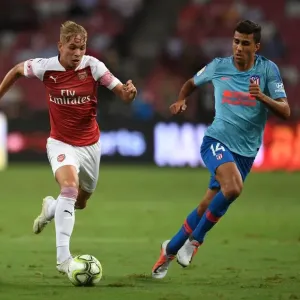 Emile Smith Rowe vs Rodrigo: Clash of the Young Stars in Arsenal vs Atletico Madrid (2018 International Champions Cup, Singapore)