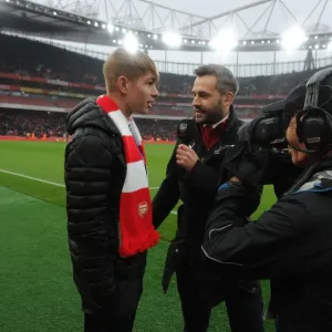 Emile Smith-Rowe's Double Impact: Arsenal v Tottenham Half-Time Interview (Premier League 2017-18)