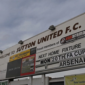 The Emirates FA Cup Fifth Round Showdown: Sutton United vs Arsenal