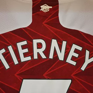 Empty Emirates: A Lone Shirt Hangs for Kieran Tierney - Arsenal vs Manchester City (Premier League 2021)