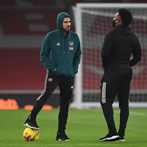 Empty Emirates: Pre-Match Chat Between Dani Ceballos and Adama Traore Amidst Pandemic Restrictions (Arsenal vs. Wolverhampton Wanderers, Premier League 2020-21)