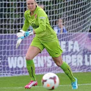 Emma Byrne in Action: Chelsea vs. Arsenal Women's Soccer Match, 2014