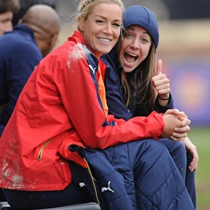 Emma Byrne and Vicky Losada (Arsenal Ladies). Arsenal Ladies 2: 2 Notts County Ladies