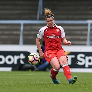 Emma Mitchell in Action: Arsenal Women's Super League Clash against Reading FC