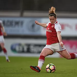 Emma Mitchell in Action: Arsenal Women's Super League Battle against Reading Ladies
