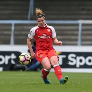 Emma Mitchell in Action: Arsenal Women's Super League Clash against Reading FC