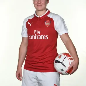 Emma Mitchell of Arsenal Women at 2017 Photocall