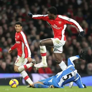 Emmanual Adebayor (Arsenal) Wilson Palacios (Wigan) Emmanual Adebayor (Arsenal) Wilson Palacios (Wigan)