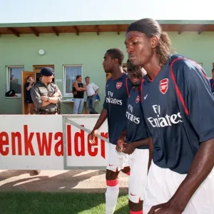 Emmanuel Adebayor in Action for Arsenal during Pre-Season Friendly at Schwadorf, Austria (July 2006)
