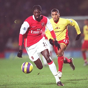 Emmanuel Adebayor (Arsenal) Adrian Mariappa (Watford)