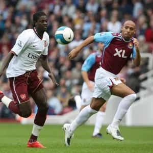 Emmanuel Adebayor (Arsenal) Anton Ferdinand (West Ham) Emmanuel Adebayor (Arsenal) Anton Ferdinand (West Ham)