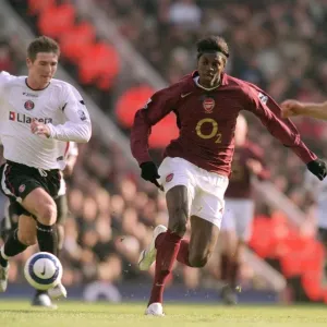Emmanuel Adebayor (Arsenal) Bryan Hughes (Charlton)