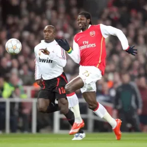 Emmanuel Adebayor (Arsenal) Clarence Seedorf (Milan) Emmanuel Adebayor (Arsenal) Clarence Seedorf (Milan)