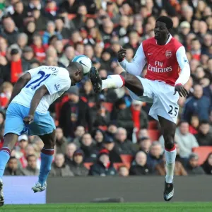Emmanuel Adebayor (Arsenal) Isaiah Osbourne (Aston Villa) Emmanuel Adebayor (Arsenal) Isaiah Osbourne (Aston Villa)