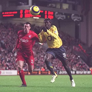 Emmanuel Adebayor (Arsenal) Jamie Carragher (Liverpool). Liverpool 1: 0 Arsenal