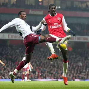 Emmanuel Adebayor (Arsenal) John Pantsil (West Ham) Emmanuel Adebayor (Arsenal) John Pantsil (West Ham)