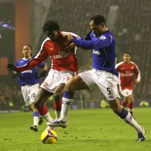Emmanuel Adebayor (Arsenal) Joleon Lescott (Everton) Emmanuel Adebayor (Arsenal) Joleon Lescott (Everton)