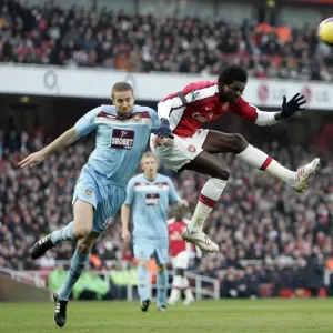 Emmanuel Adebayor (Arsenal) Matthew Upson (West Ham)