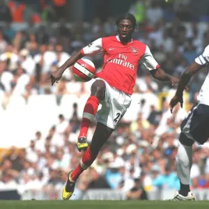 Emmanuel Adebayor (Arsenal) Michael Dawson (Tottenham) Emmanuel Adebayor (Arsenal) Michael Dawson (Tottenham)