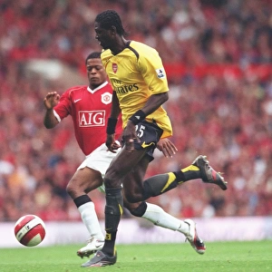 Emmanuel Adebayor (Arsenal) Patrice Evra (Manchester United)