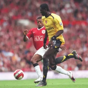 Emmanuel Adebayor (Arsenal) Patrice Evra (Manchester United) Emmanuel Adebayor (Arsenal) Patrice Evra (Manchester United)