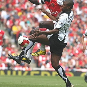 Emmanuel Adebayor (Arsenal) Philippe Christanval (Fulham)