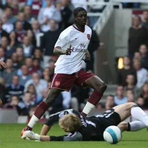 Emmanuel Adebayor (Arsenal) Rob Green (West Ham) Emmanuel Adebayor (Arsenal) Rob Green (West Ham)