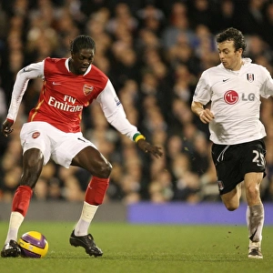 Emmanuel Adebayor (Arsenal) Simon Davies (Fulham)