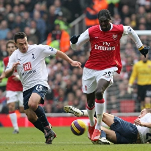 Emmanuel Adebayor (Arsenal) Steed Malbranque and Jamie O Hara (Spurs)