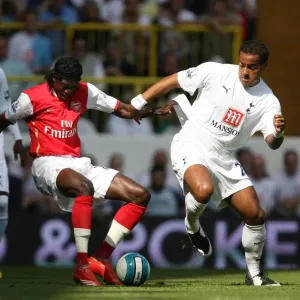 Emmanuel Adebayor (Arsenal) Tom Huddlestone (Tottenham) Emmanuel Adebayor (Arsenal) Tom Huddlestone (Tottenham)