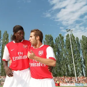 Emmanuel Adebayor and Mathieu Flamini (Arsenal)