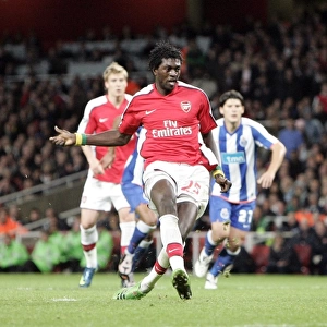 Emmanuel Adebayor scores Arsenals 4th goal his 2nd