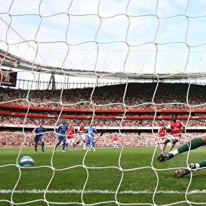 Emmanuel Adebayor Scores First Arsenal Goal from Penalty Spot: Arsenal 3-1 Portsmouth, Barclays Premier League, September 2, 2007
