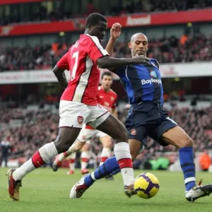 Emmanuel Eboue (Arsenal) Anton Ferdinand (Sunderland). Arsenal 2: 0 Sunderland