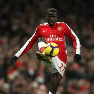 Emmanuel Eboue (Arsenal). Arsenal 1: 0 Liverpool. Barclays Premier League