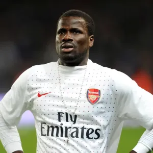 Emmanuel Eboue (Arsenal). Arsenal 3: 0 Ipswich Town. Carling Cup, semi final 2nd leg Emmanuel Eboue (Arsenal). Arsenal 3: 0 Ipswich Town. Carling Cup, semi final 2nd leg