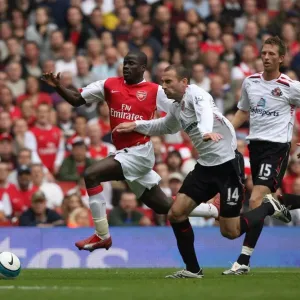 Emmanuel Eboue (Arsenal) Danny Higginbothom (Sunderland)
