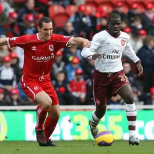 Emmanuel Eboue (Arsenal) Emanuel Pogatetz (Middlesbrough)