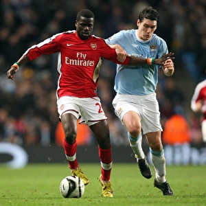 Emmanuel Eboue (Arsenal) Gareth Barry (Man City). Manchester City 3: 0 Arsenal