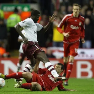 Emmanuel Eboue (Arsenal) Javier Mascherano (Liverpool) Emmanuel Eboue (Arsenal) Javier Mascherano (Liverpool)