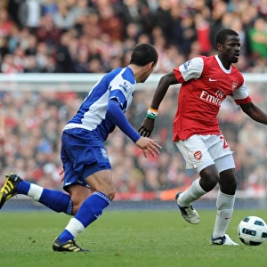 Emmanuel Eboue (Arsenal) Keith Fahey (Birmingham). Arsenal 2: 1 Birmingham City