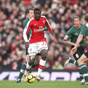 Emmanuel Eboue (Arsenal) Marcel Seip (Plymouth) Emmanuel Eboue (Arsenal) Marcel Seip (Plymouth)