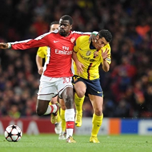 Emmanuel Eboue (Arsenal) Sergio Busquets (Barcelona). Arsenal 2: 2 Barcelona